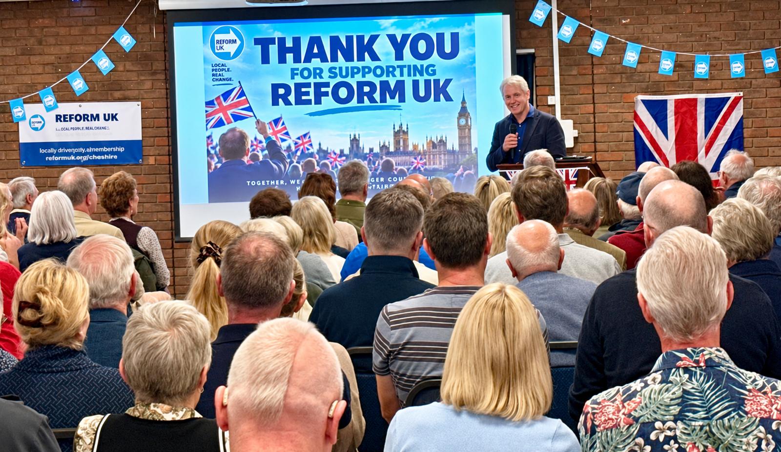 A speaker addressing attendees